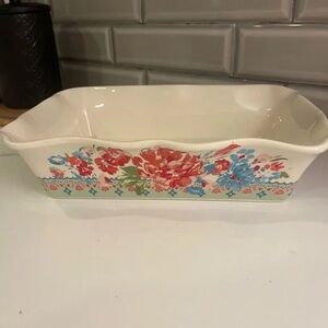 Floral Ceramic Baking Dish